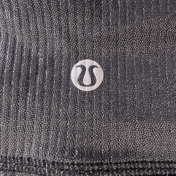 Lululemon Align Asym Rib Bra A/B Black Shine Size 8 Light Support Sports Bra - Picture 9 of 11